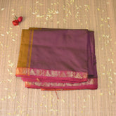 Kanchi Semi Cotton silk Light Purple saree with jari boarder