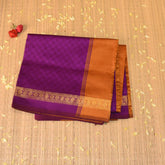 kanchi Semi Cotton Silk Brijal saree with jari boarder