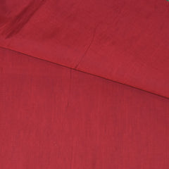Kanchi Semi Cotton Silk Red saree with jari boarder
