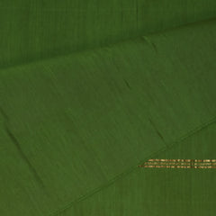 Semi Silk Cotton Dark green saree with jari boarder
