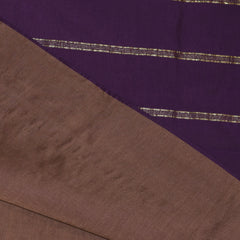 Kanchi Semi Cotton Silk Brown Colour saree with jari boarder
