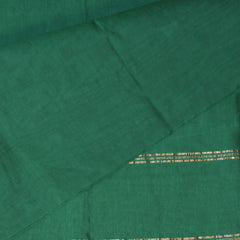 Kanchi Semi Cotton Silk Green saree with jari boarder