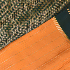 Mysore crepe silk Lemon yellow saree with jari boarder