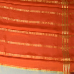 Mysore crepe silk Mint green saree with jari boarder