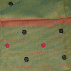 Kanchi Cotton Sea green saree with thread boarder