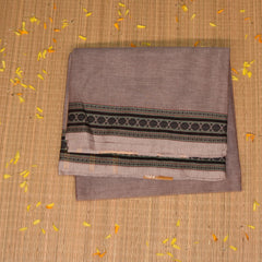 Kanchi Cotton Beige saree with thread boarder
