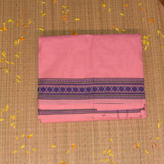Kanchi cotton Baby Pink saree with thread boarder