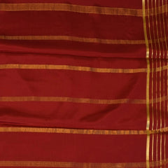 Mysore Crepe Silk Crimson Red Saree