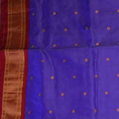 Gadwal paithani pure silk Violet Saree with Blouse