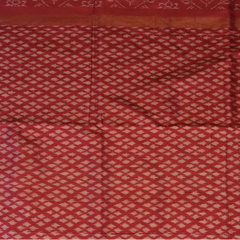 Pochampally Ikkat Pink Saree with Gold Border and Blouse