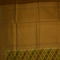 Benarasi cora silk pastel green saree with jari boarder