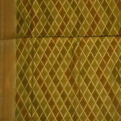 Benarasi cora silk pastel green saree with jari boarder