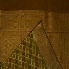 Benarasi cora silk pastel green saree with jari boarder