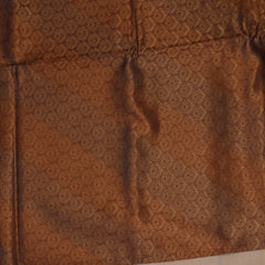 Benarasi tissue silk brick brown saree with jari work