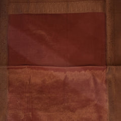 Benarasi tissue silk shot brown saree with jari work