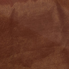 Benarasi tissue silk shot brown saree with jari work