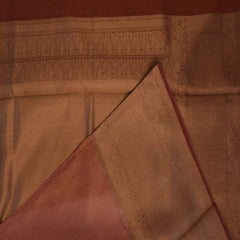 Benarasi tissue silk shot brown saree with jari work
