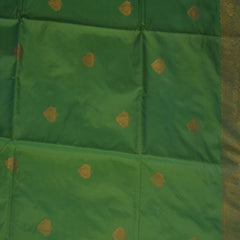Benarasi pure silk pista green saree with jari work boarder