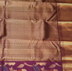 pure kanchi silk wine saree with jari border