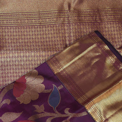 pure kanchi silk wine saree with jari border