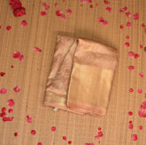 pure kanchivaram silk cream saree with big jari boarder
