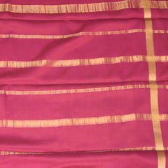 mysore crepe silk chandhan yellow saree with purple jari border