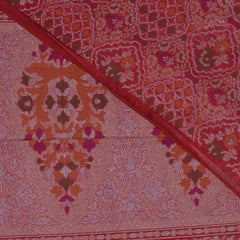 4397 Art silk benarasi magenta pink saree with jari work