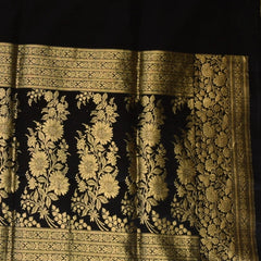 Banarasi Black Saree Jari Boarder with Blouse