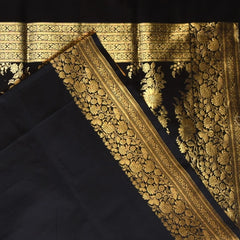 Banarasi Black Saree Jari Boarder with Blouse