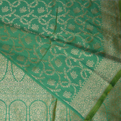 4401 Art silk benarasi sea green saree with jari work
