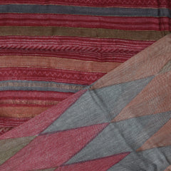 4422 pure tussur ash and orange mix saree with jari boarder