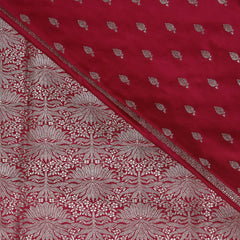 4436 Art silk benarasi pink saree with jari boarder