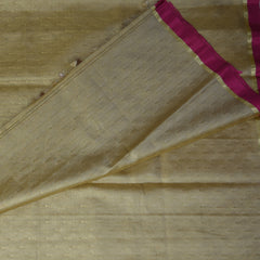4451 Art silk benarasi cream saree with jari work