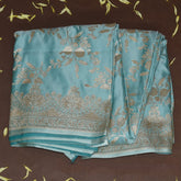 4465 Art silk benarasi pastel blue saree with jari