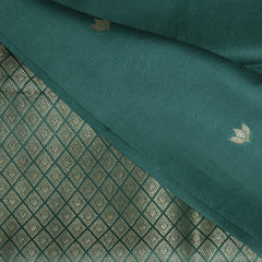 4486 ccrepe mashroo benaras sea green saree with jari moifs