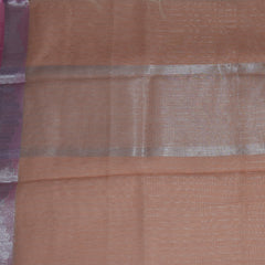 4497 benaras super net light orange with jari boarder