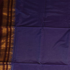 Ilkal Cotton Silk Royal Purple Saree with Blouse