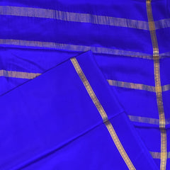 Mysore Crepe Silk Electric Indigo Saree
