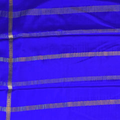 Mysore Crepe Silk Electric Indigo Saree