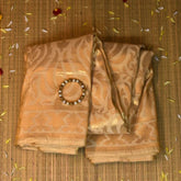 Banarasi Cream Saree with Blouse