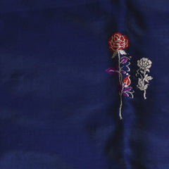 Banarasi Navy Blue Saree Jari Boarder with Blouse