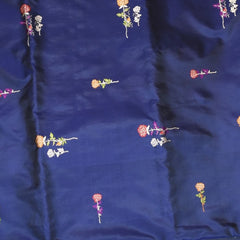 Banarasi Navy Blue Saree Jari Boarder with Blouse
