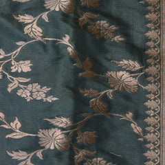 Banarasi Art Silk Gray Saree With Jari Boarder with Blouse