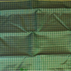 Kanchipuram Silk Deep Jungle Green Saree with Blouse