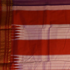 Ilkal Cotton Silk Stone Gray Saree with Blouse