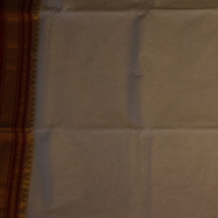 Ilkal Cotton Silk Stone Gray Saree with Blouse