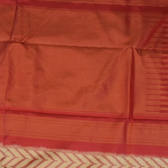 Pochampally Ikkat Ivory Saree with Dark Pink Design and Blouse