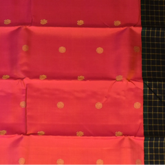 Kanchipuram Silk Ruby Red Saree with Blouse