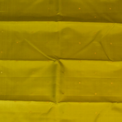Kanchipuram Silk Olive Yellow Saree with Blouse