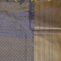 Tussur Mauve Saree Jari Boarder with Blouse